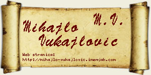 Mihajlo Vukajlović vizit kartica